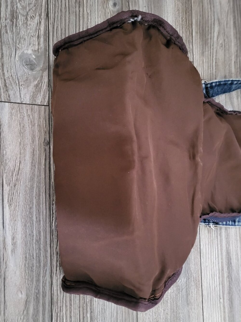 Acid Wash Denim Mini Backpack Rucksack - Picture 14 of 16